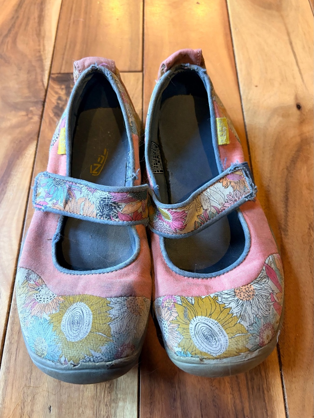 Keen Girls Pink Floral Mary Jane Shoes